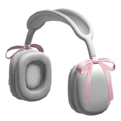 Basic Shiny Headphones w/ Pink Bow