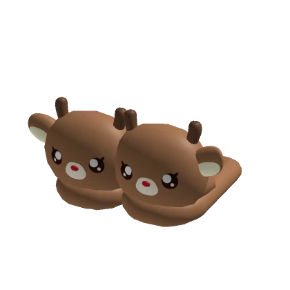 ♡ baby reindeer slippers