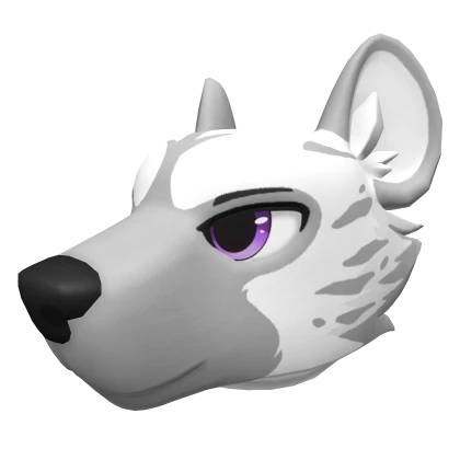 White Hyena Head