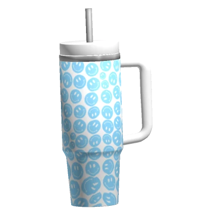 Preppy Blue Smile Cup