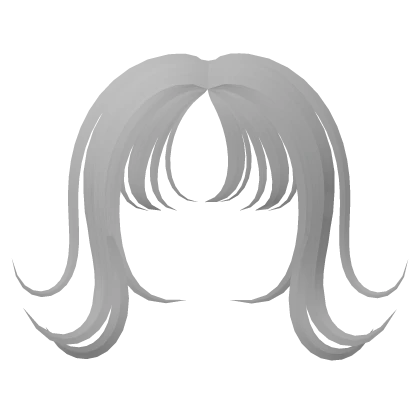 White Messy Bangs