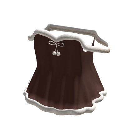Brown Christmas Dress with Bow