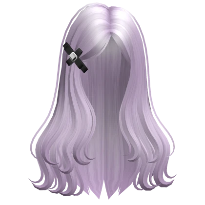 Cute Dolly Hair with Ribbon Hairpin (Purple)