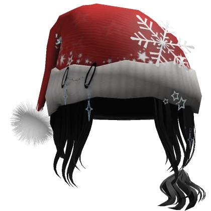 Evil Girl Christmas Hat - Black