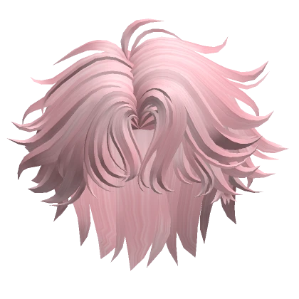 Wavy Middle Part Hair(Pink)