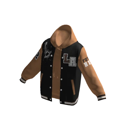 Brown/Beige Varsity jacket - Los Angeles