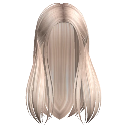 Long Straight Tucked Back Hair (Platinum)