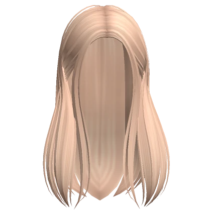 Long Straight Tucked Back Hair (Blonde)