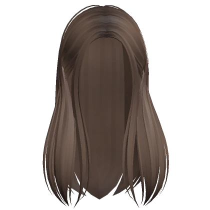 Long Straight Tucked Back Hair (Light Brown)