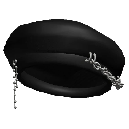 Black Chained Beret