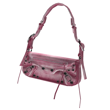 Left Sling XS Bag | Chrome Baby Pink