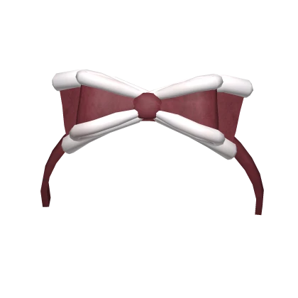 🎄⊱┊christmas bow headband snow red