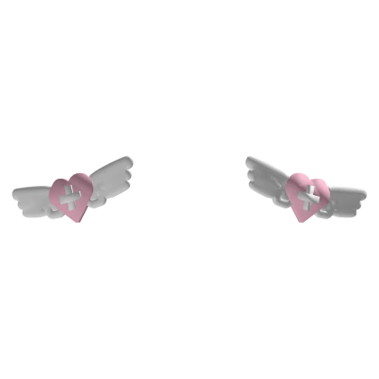 ୨†୧ kawaii angel nurse heart hairclips