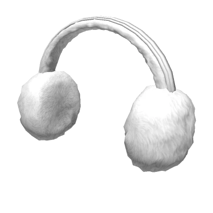 Fluffy Earmuffs - White