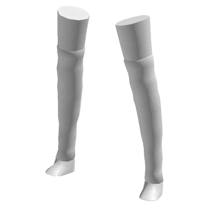 Thigh High White Leg Warmers