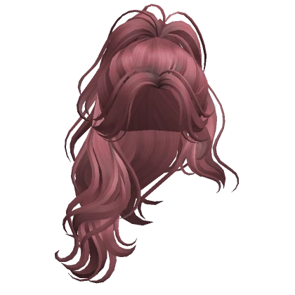 Half Up Half Down Ponytail(Dark Pink)