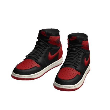 Red black jordon 1s