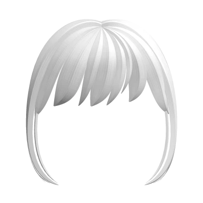 ♡ white swept bangs