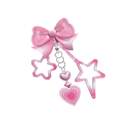 Pink Sparkle Bow Clip