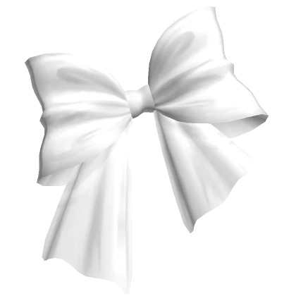 Preppy Front Hair Bow in White