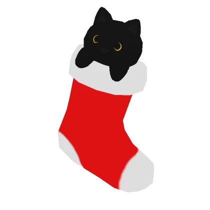 Cat in a Christmas Stocking