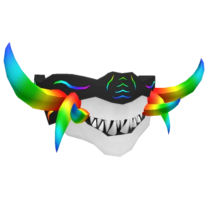 Rainbow Demonic Mask