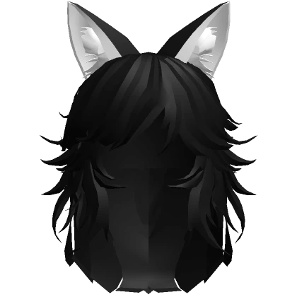 Black Wolf Hair And Ears