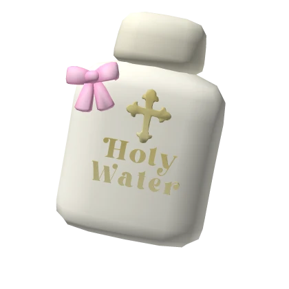 ♡ pink kawaii holy water hairclip
