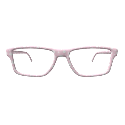 pink kawaii polka dot glasses