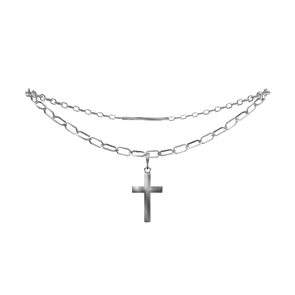 Silver Cross Chain