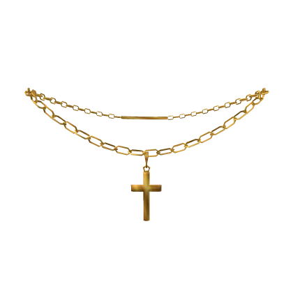 Gold Cross Chain