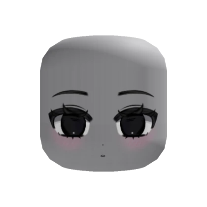 Dark Empty Black Anime Eyes Cute Makeup Blush Moe