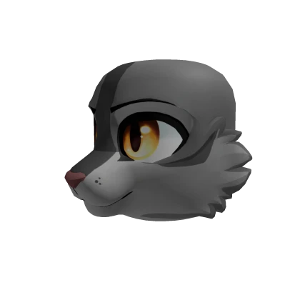 Pewter Cat Head