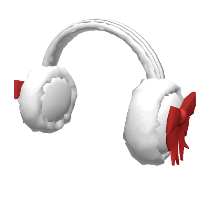 Bowtie Earmuffs - Christmas Santa Red