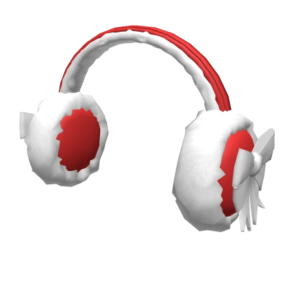 Bowtie Earmuffs - Christmas Santa Red