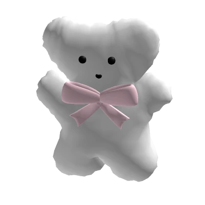 ♡ baby teddy bear plushie white (holdable)