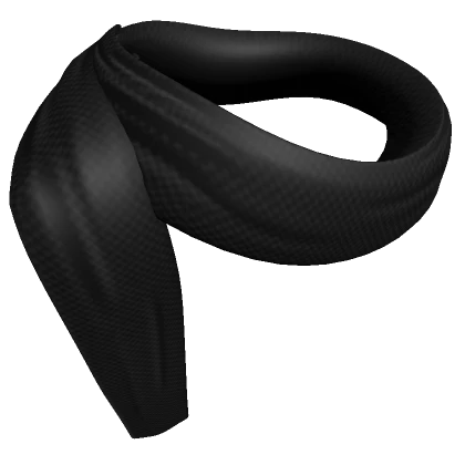 Black Stylized Scarf (1.0)