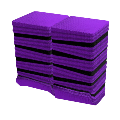 Purple / Black Lined Leg Warmers