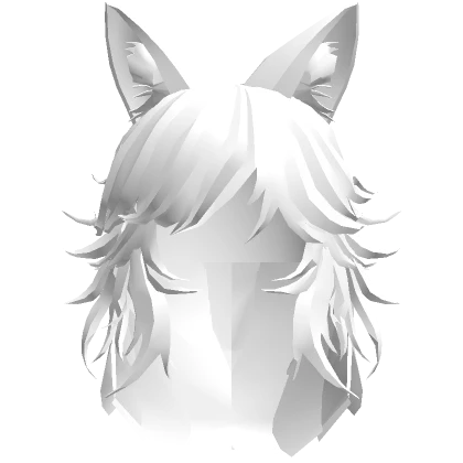 White Wolf Hair And Ears