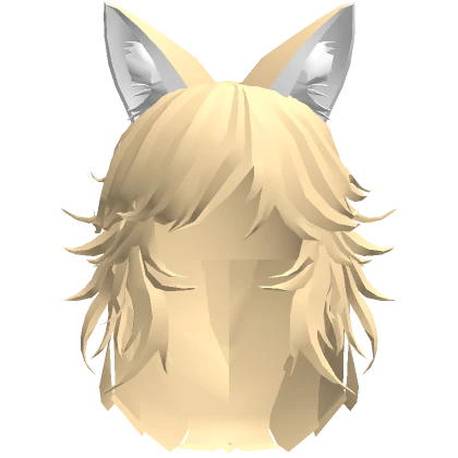 Blonde Wolf Hair And Ears