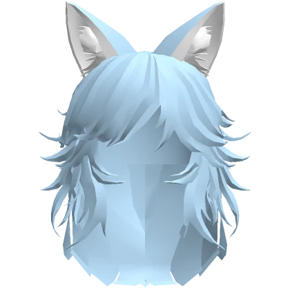 Blue Frost Wolf Hair And Ears