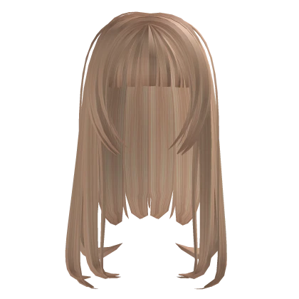 Long Blonde Hair w/ Full Bangs
