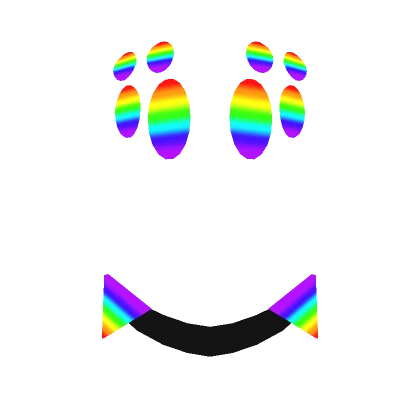 Smiling Rainbow Spider Face