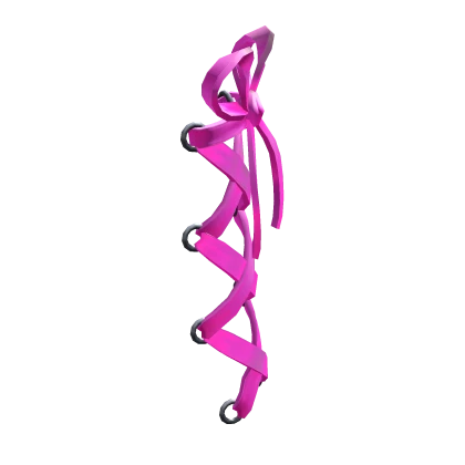 Thigh Corset Piercings Left Neon Pink