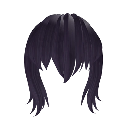 Purple Anime Cute Layered Bangs