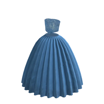 Modern Blue Ball Gown