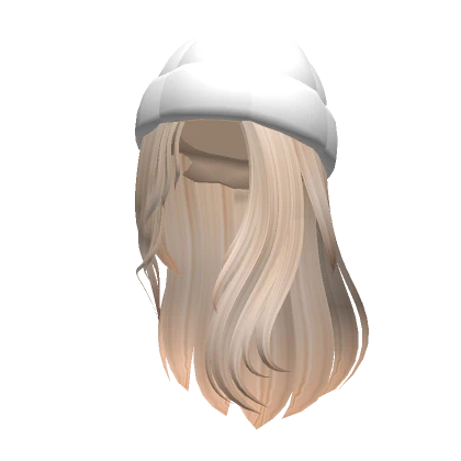 Soft Loose Hair w/ Winter Beanie [Blonde]