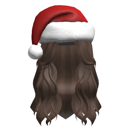 Soft waves w/ Christmas hat in Brown