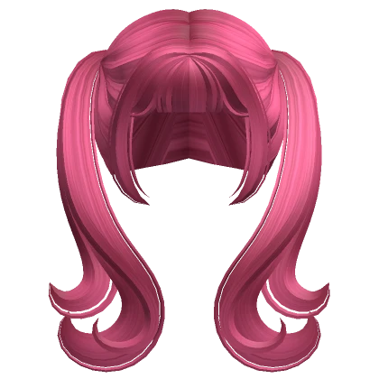 Cute High Spiky Pigtails (Hot Pink)