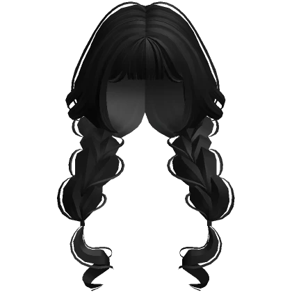 Cottage Core Doll Low Braids (Black)